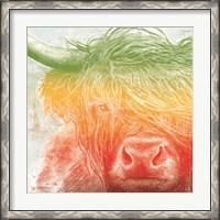 Framed 'Norwegian Bison rainbow' border=