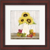 Framed 'Fall Sunflowers II' border=