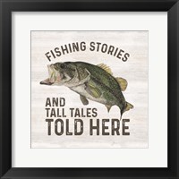 Less Talk More Fishing I-Tall Tales Framed Print