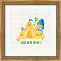 Framed 'Gnomes of Summer sentiment I-Build' border=