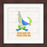 Framed 'Gnomes of Summer sentiment II-Catch' border=