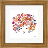 Framed 'Floral Beauties I' border=