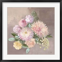 Pale Floral Spray I Framed Print