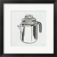 Framed 'Retro Coffee Pot' border=