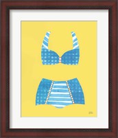 Framed 'Bathing Beauties II Pastel' border=