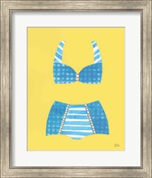 Framed 'Bathing Beauties II Pastel' border=