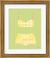 Framed 'Bathing Beauties I Pastel' border=