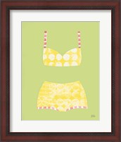 Framed 'Bathing Beauties I Pastel' border=