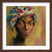 Framed African Face I