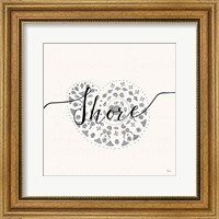 Framed 'Sea Charms IV Silver' border=