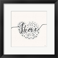 Framed 'Sea Charms IV Silver' border=