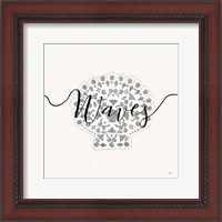 Framed 'Sea Charms III Silver' border=