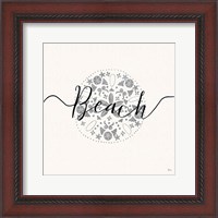 Framed 'Sea Charms II Silver' border=