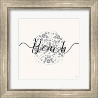 Framed 'Sea Charms II Silver' border=