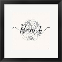 Framed 'Sea Charms II Silver' border=