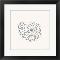 Sea Charms IV no Words Silver Framed Print