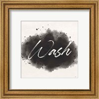 Framed 'Laundry Splash I' border=