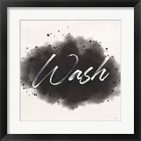 Framed 'Laundry Splash I' border=