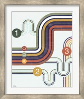 Framed Retro Subway I