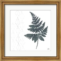 Framed 'Nordic Fern II' border=