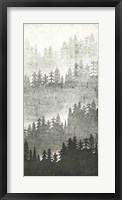 Mountainscape Silver Panel III Framed Print