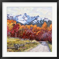 Framed Rocky Mountain Road