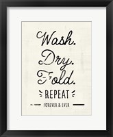 Laundry Room I Framed Print