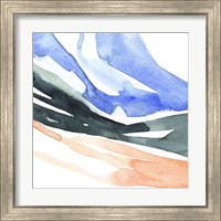 Framed 'Watercolor Ribbon II' border=