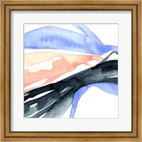 Framed 'Watercolor Ribbon III' border=