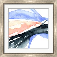 Framed 'Watercolor Ribbon III' border=