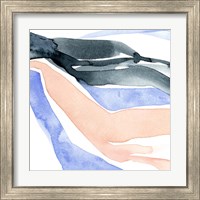 Framed 'Watercolor Ribbon IV' border=