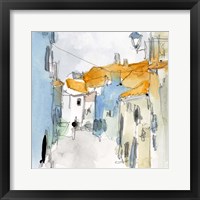 Along the Spanish Sidewalk I Framed Print