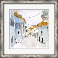 Framed 'Along the Spanish Sidewalk II' border=