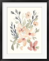 Framed Peachy Pink Blooms I