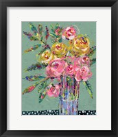 Framed 'Bright Colored Bouquet II' border=