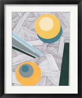 Framed 'Lines and Shapes II' border=