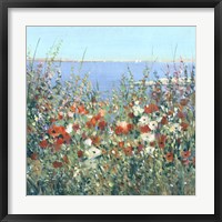 Framed Seaside Garden I