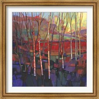 Framed 'Patchwork Trees II' border=