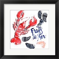 Fruits De Mer I Framed Print