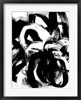 Onyx Swipe IV Framed Print