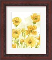 Framed 'Sunshine Meadow I' border=