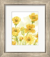 Framed 'Sunshine Meadow I' border=