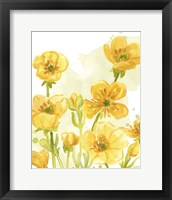 Framed 'Sunshine Meadow I' border=