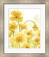 Framed 'Sunshine Meadow III' border=