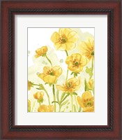 Framed 'Sunshine Meadow IV' border=