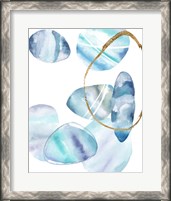 Framed 'Stacking Rocks II' border=