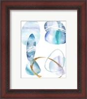 Framed 'Stacking Rocks III' border=