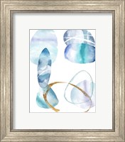 Framed 'Stacking Rocks III' border=