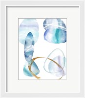 Framed 'Stacking Rocks III' border=