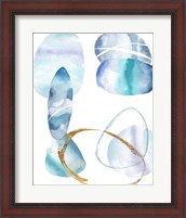 Framed 'Stacking Rocks III' border=